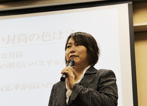 東京都内での特別講演のようす。講演では、すぐに実践できるノウハウを公開している。